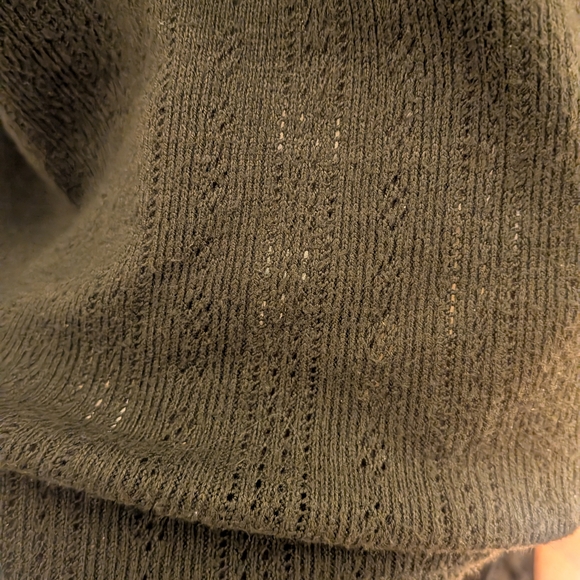 LOFT Dark Green Crew Neck Sweater - Picture 3 of 7
